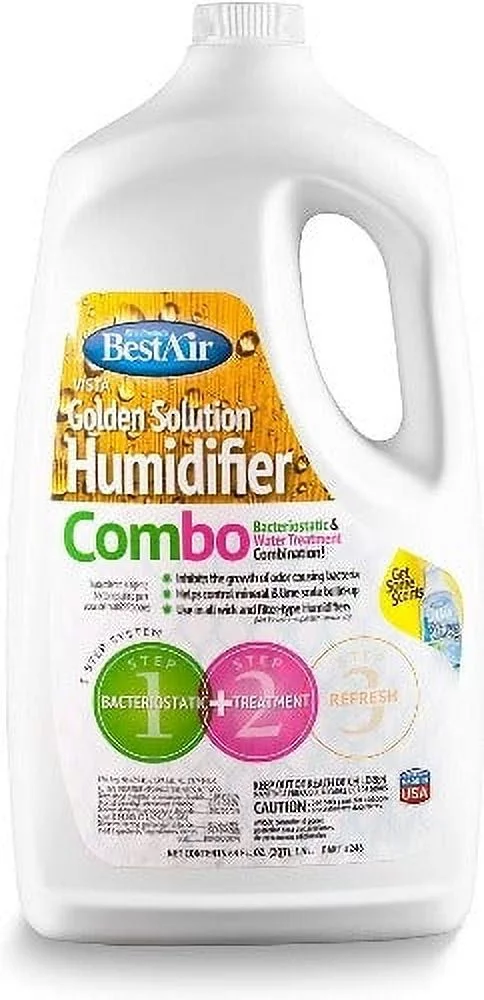 Best Air 246-PDQ 64 oz Bottle Of Golden Solutions Bacteriostatic Humidifier Water Treatment - Quantity of 1