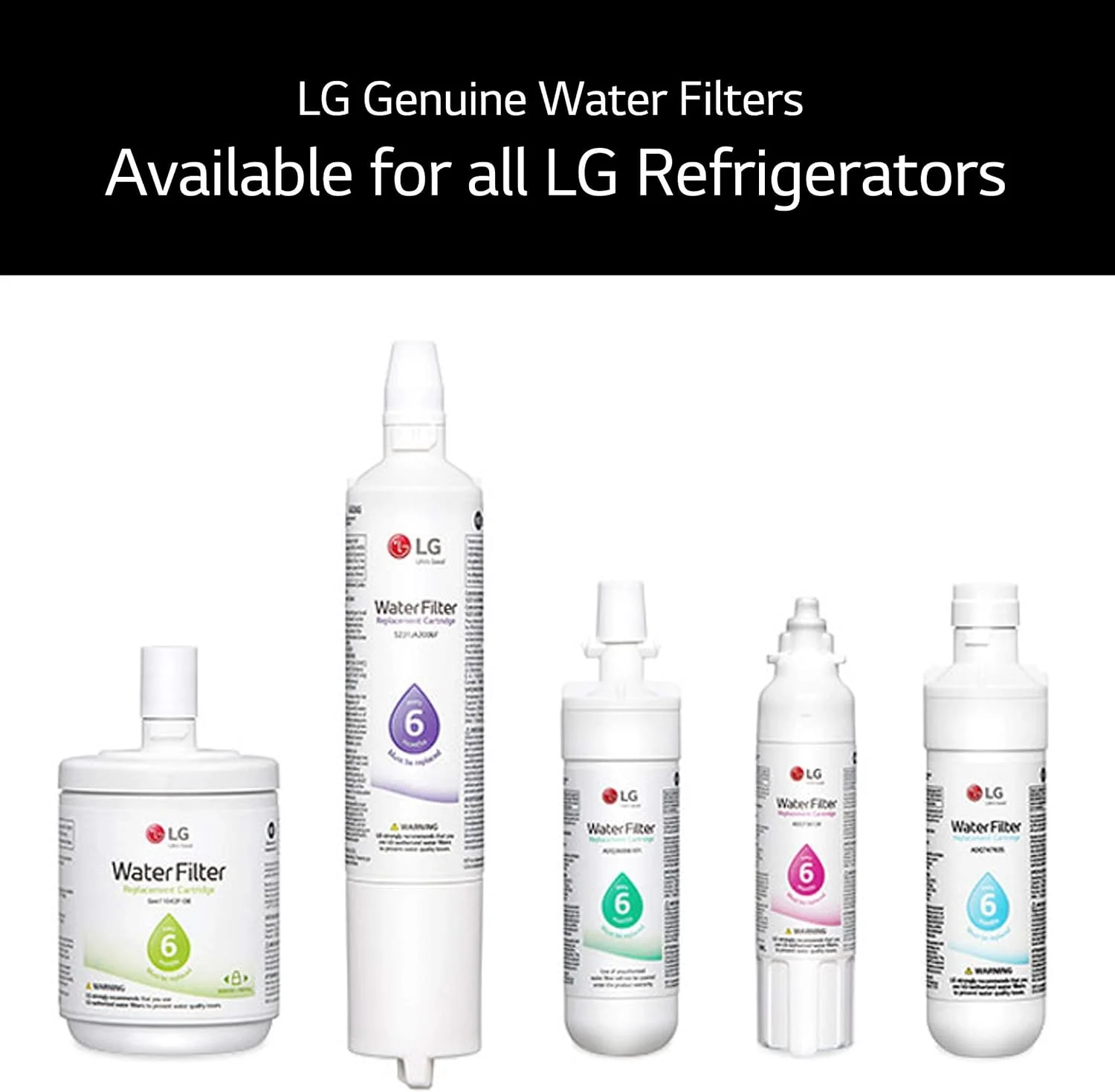 Fit for LG LT800P Replacement Refrigerator Water Filter ADQ73613401, Kenmore 46-9490, 469490 (Pack of 4)