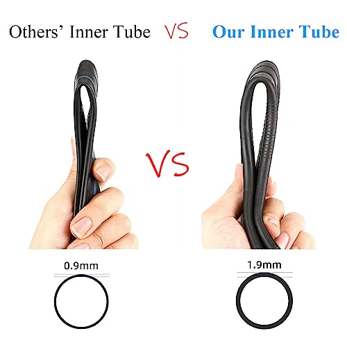 MIMIRACLE 10 x 2.125 Rubber Pneumatic Tire & Inner Tube Set Compatible with Segway Ninebot F Series Electric Scooters - Fits F20, F25, F30, F40