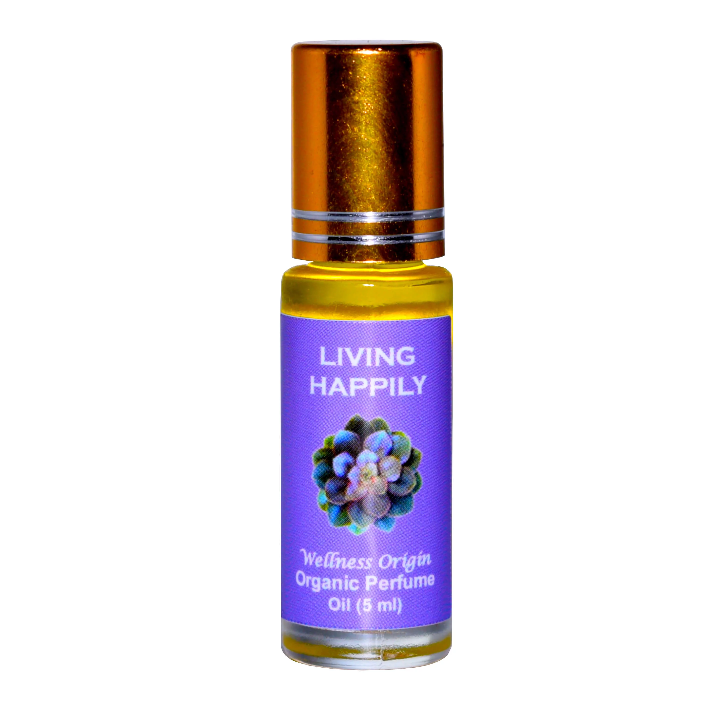 Wellness Origin Living Happily Organic Perfume | Essential Oil Blend Named After Singer Claudia Varga's Song