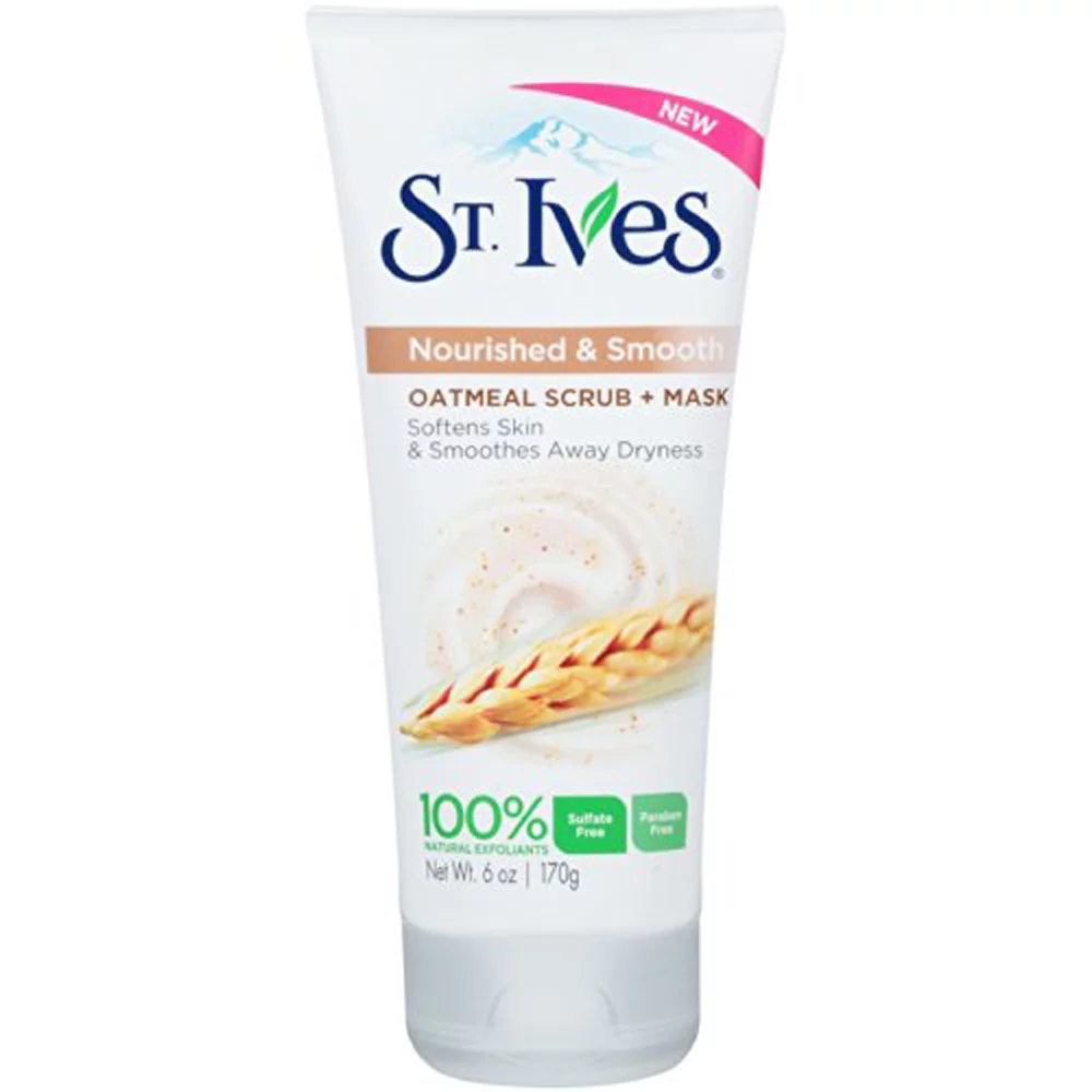 Pack of (12) St. Ives Nourished and Smooth Scrub and Mask, Oatmeal 6 oz
