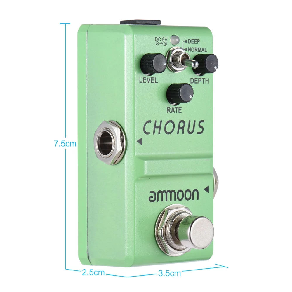 Nano Series Analog Chorus Guitar Effect Pedal with True Bypass and Robust Aluminum Alloy Body