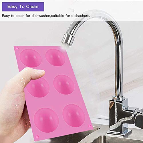 Hot Chocolate Bomb Mold Silicone Large Chocolate Sphere Mold Chocolate Ball Molds Silicone Hot Cocoa Bomb Molds 2.5