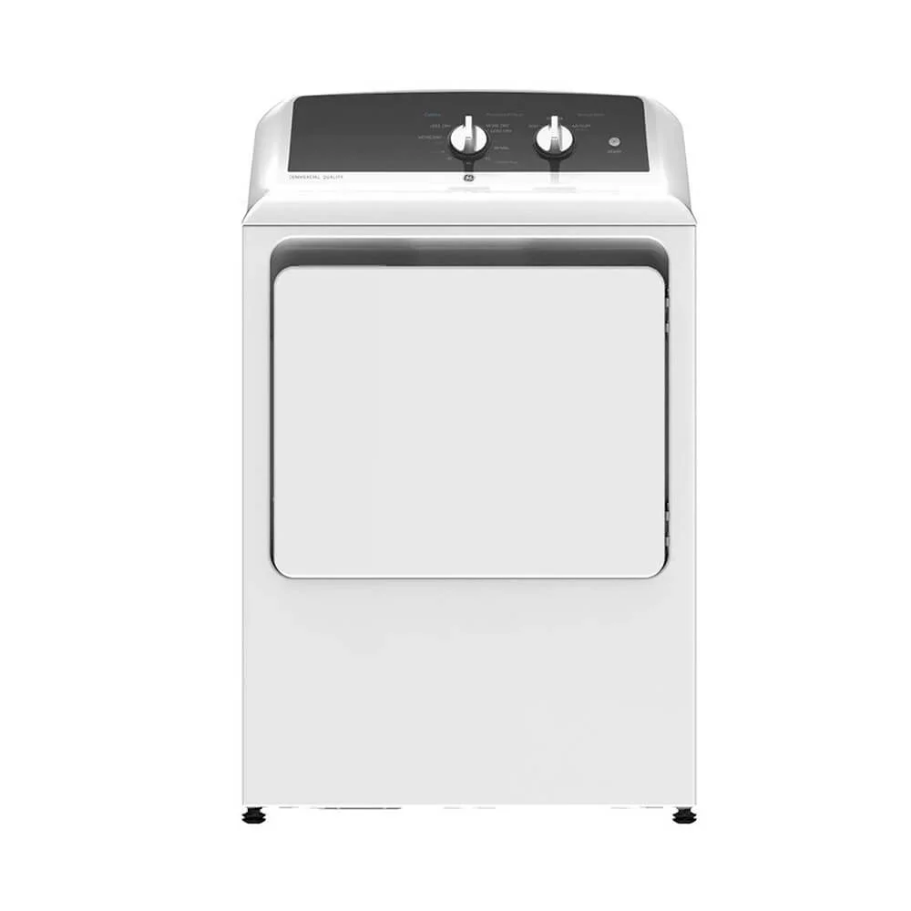 GE GTX52GASPWB 6.2 Cu. Ft. White Front Loading Aluminized Alloy Drum Gas Dryer