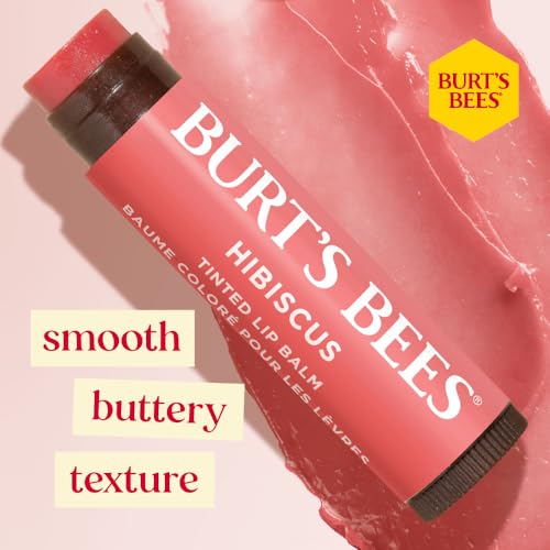 Burt's Bees Christmas Gifts, 4 Lip Balms Stocking Stuffers Products, Beeswax Bounty Fruit Mix - Watermelon, Pomegranate, Dragonfruit Lemon & Sweet Peach (4-Pack)