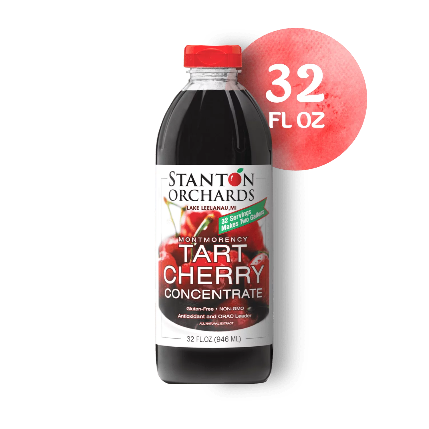 Stanton Orchards – Tart Cherry Montmorency Concentrate Juice (1 Pack) 32 Fluid Ounce