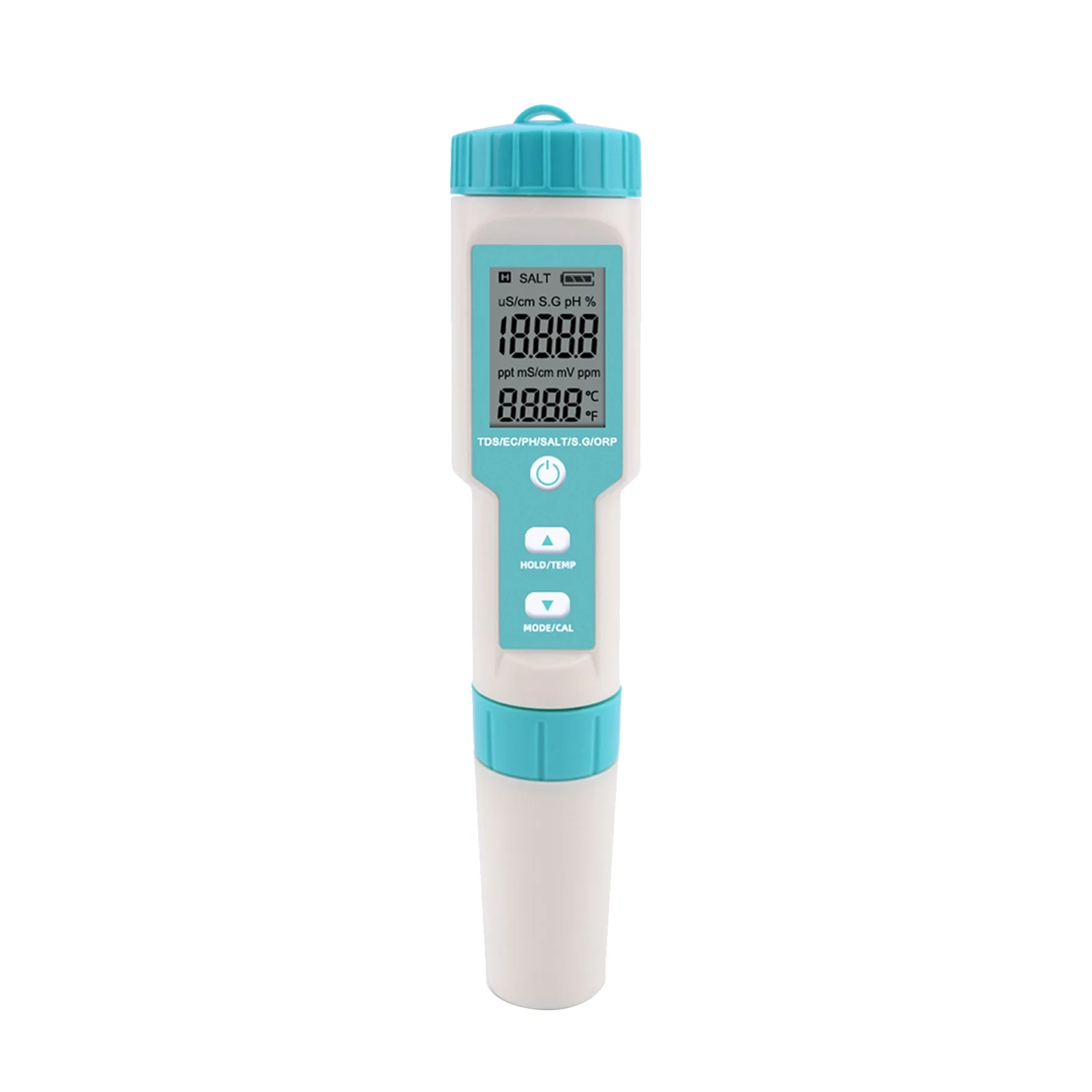 Arealer Salinity Monitor,With C-600 Ph 1 Pocket Water Meter Pools Water In 1 Pocket Tester With C-600 7 In 1 Pocket Water Quality Ph Meter Water Quality Tester Quality Tester With Qisuo Havou
