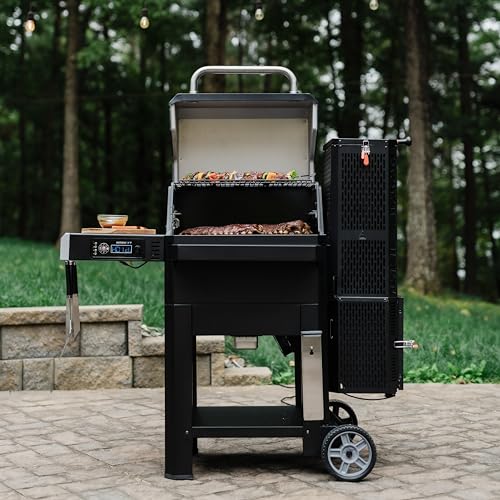 Masterbuilt? Gravity Series? 800 Digital Charcoal Grill, Griddle and Smoker with Digital Control, App Connectivity and 800 Cooking Square Inches in Black, Model MB20040221
