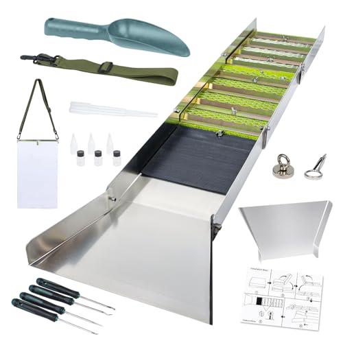 20pc Complete Gold Panning & Prospecting Kit with 50