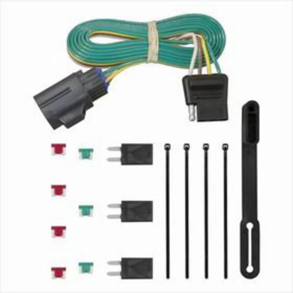 CURT 56245 Vehicle-Side Custom 4-Pin Trailer Wiring Harness, Select Chevrolet Traverse, GMC Acadia, Buick Enclave Fits select: 2017 GMC ACADIA LIMITED
