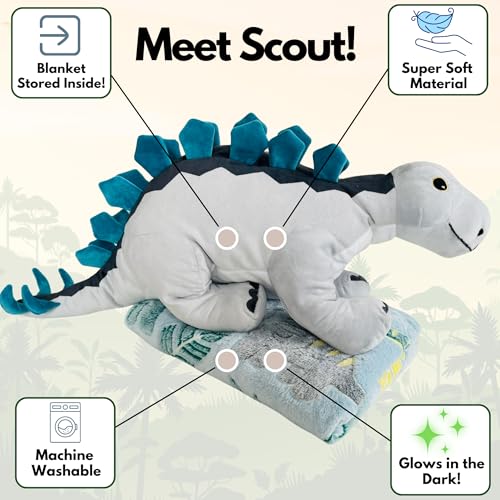 Shark Stuffed Animal with Blanket Inside: 3-in-1 Pillow, Blanket, and Friend - Lovable 29