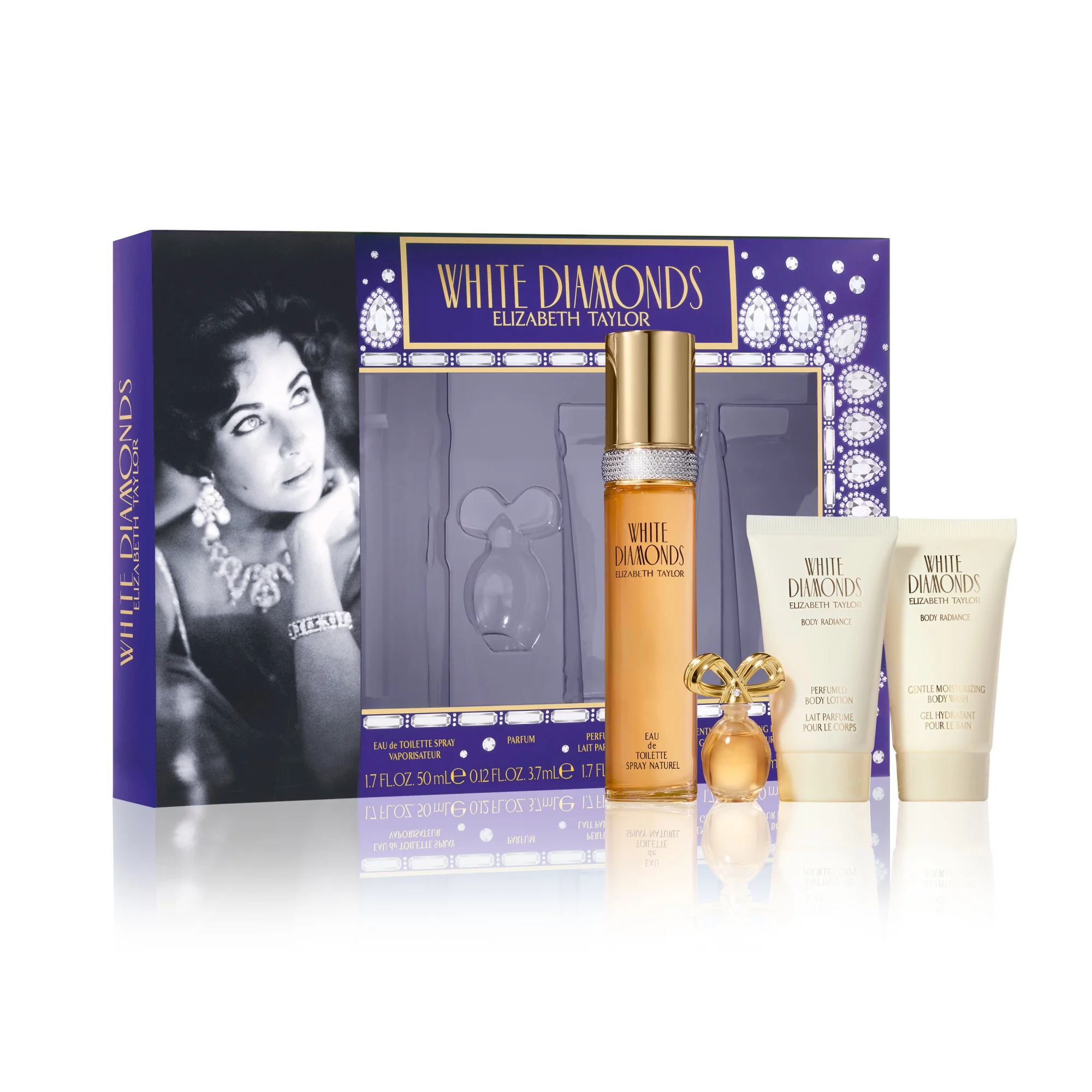 Elizabeth Taylor White Diamonds for Women Fragrance 4 Piece Gift Set