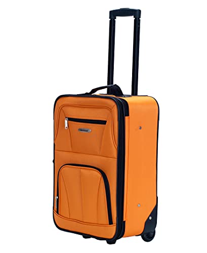 Rockland Fashion Expandable Softside Upright Luggage Set, Charcoal, 2-Piece (14/19)
