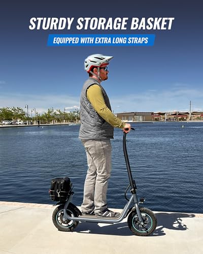 URBANMAX X2 Electric Scooter for Adults with Basket, 12