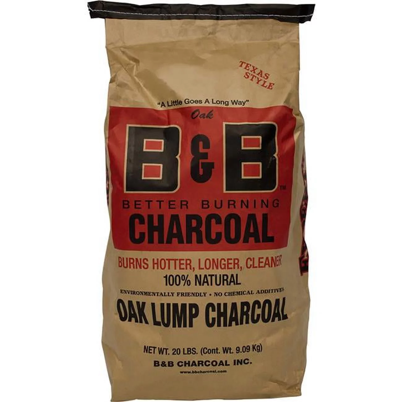 B&B Charcoal 8684151 20 lbs Oak Hardwood Lump Charcoal