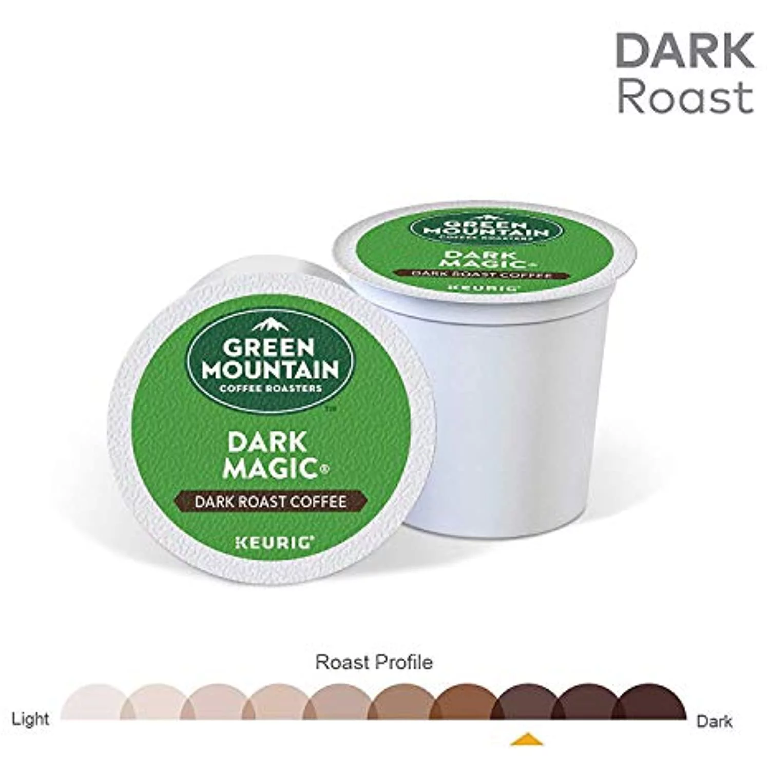 Green Mountain Coffee Roasters Dark Magic Keurig Single-Serve K-Cup Pods, Dark Roast Coffee, 144 Count