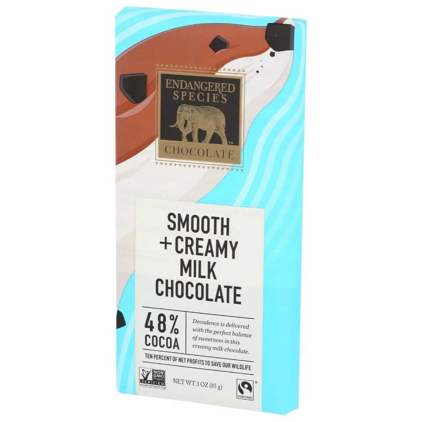 ENDANGERED SPECIES CHOC BAR SLMN OTTR MLK CHO 3 OZ - Pack of 12