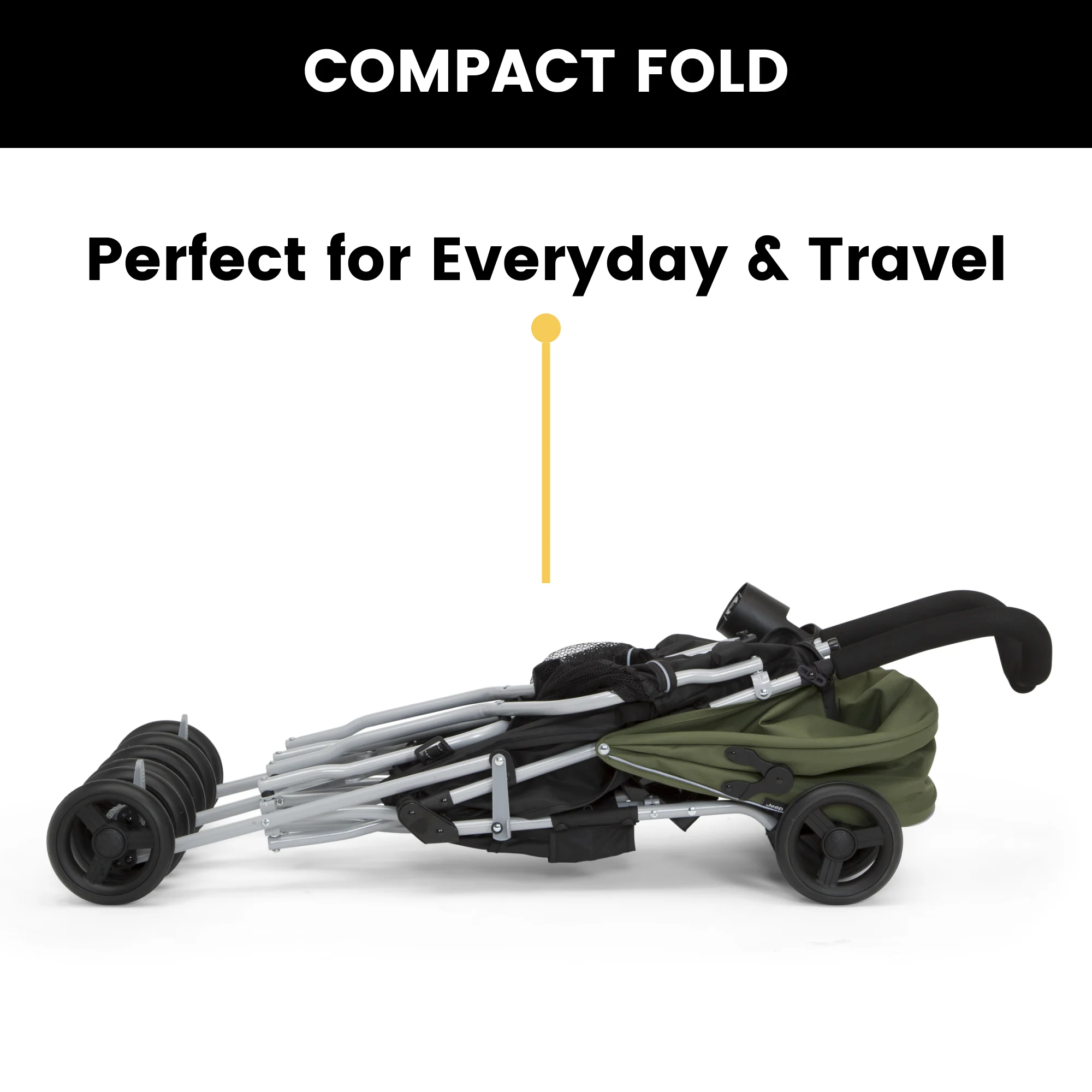 Jeep TurboGlyde Plus Side by Side Double by Delta Children, Olive Green