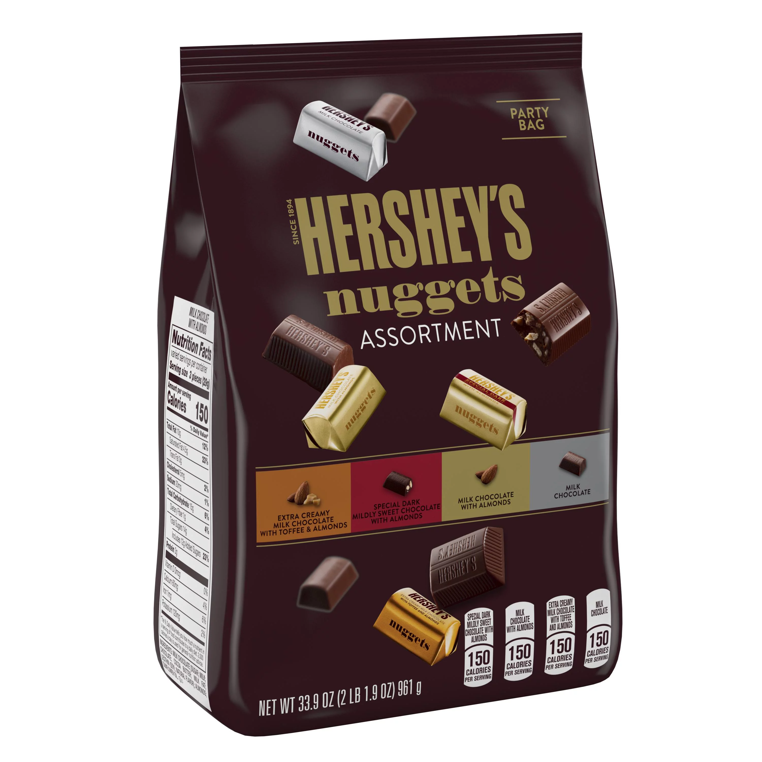 Hershey's Nuggets Assortment Chocolate Candy, 33.9 Oz.