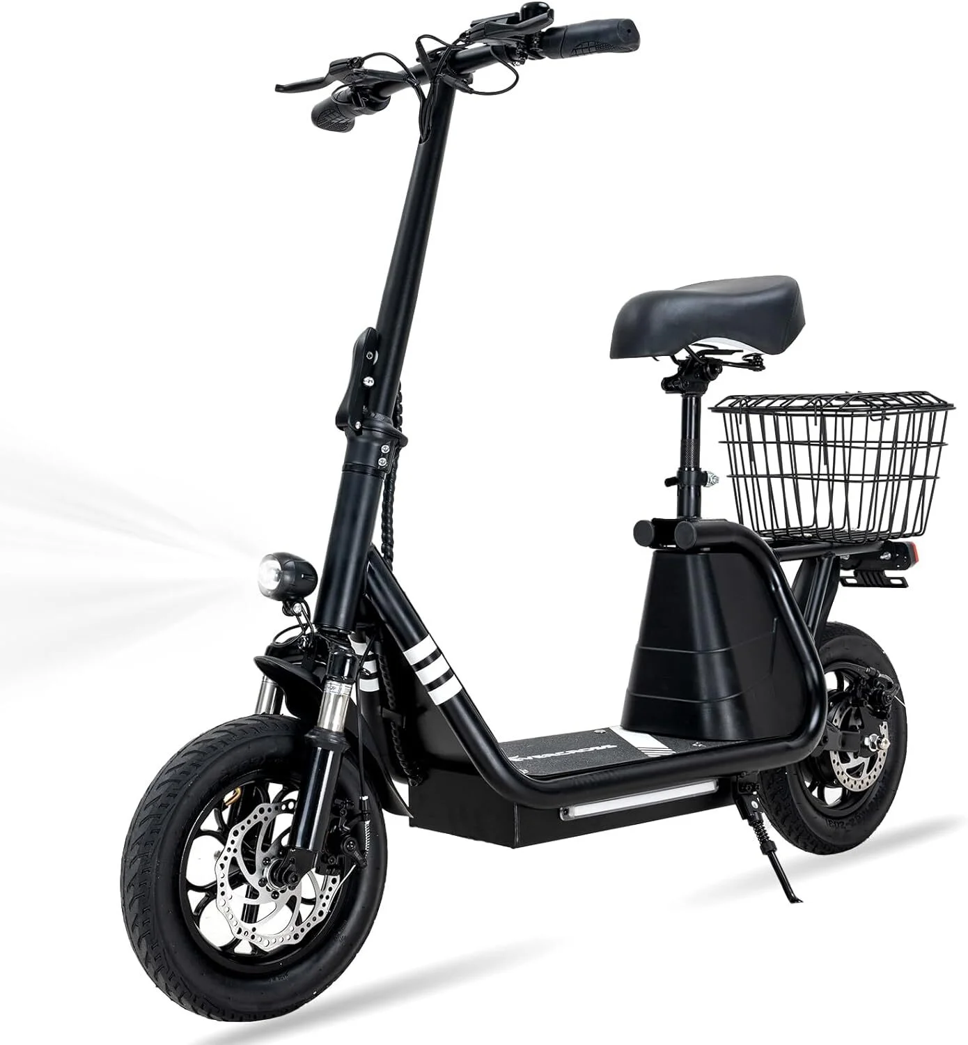 EVERCROSS Electric Scooter with Seat for Adult, 400W Motor up to 22 Miles Range & 18.6Mph, 12
