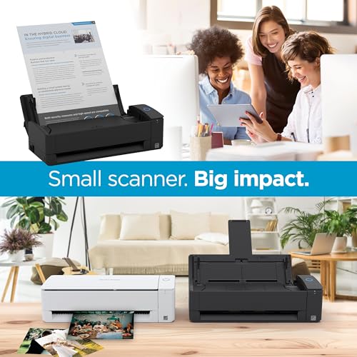 ScanSnap iX1300 Compact Wireless or USB Double-Sided Color Document, Photo & Receipt Scanner with Auto Document Feeder and Manual Feeder for Mac or PC, White