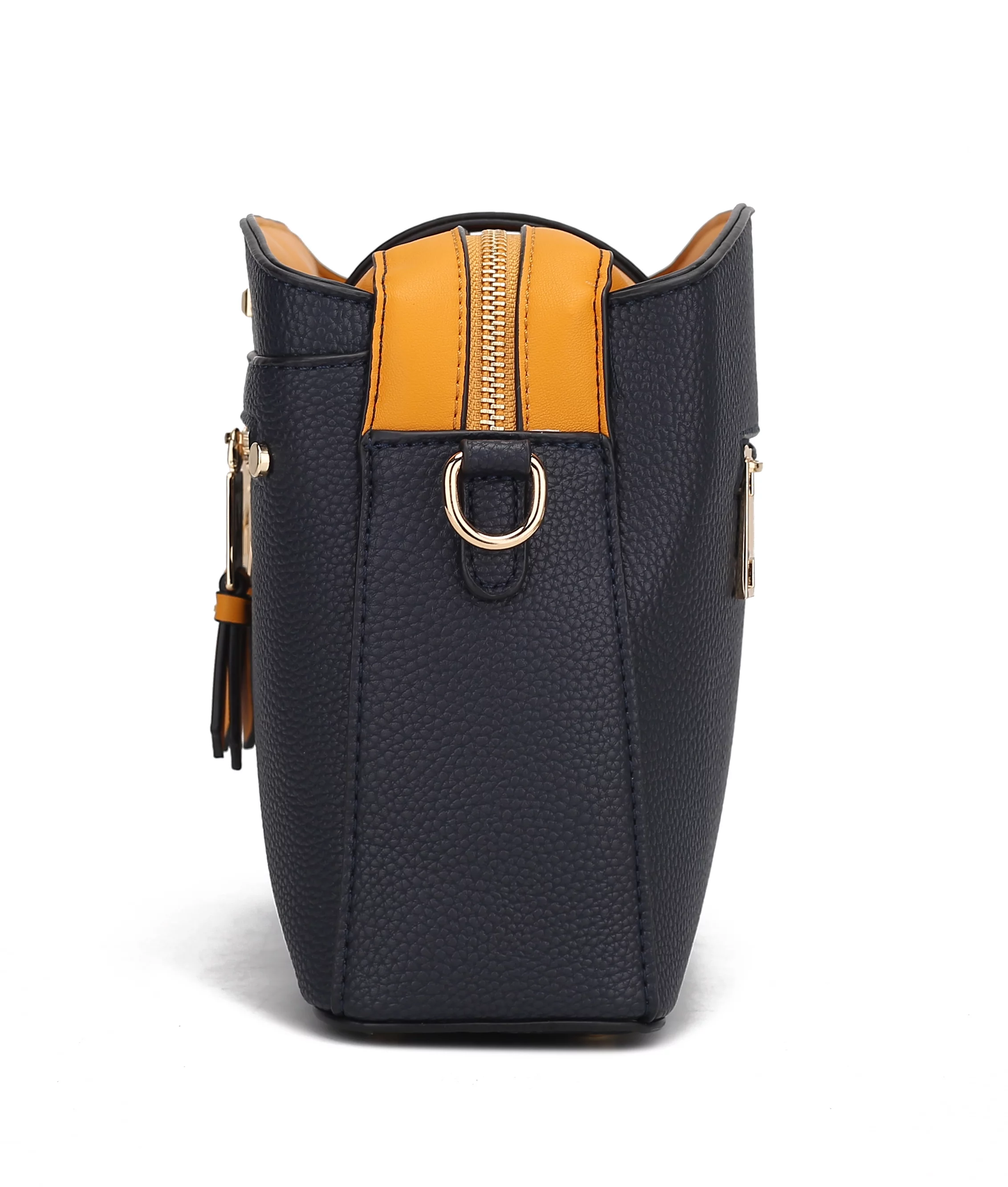 MKF Collection Zoely Vegan Leather Women's Crossbody Bag by Mia K., White Charcoal