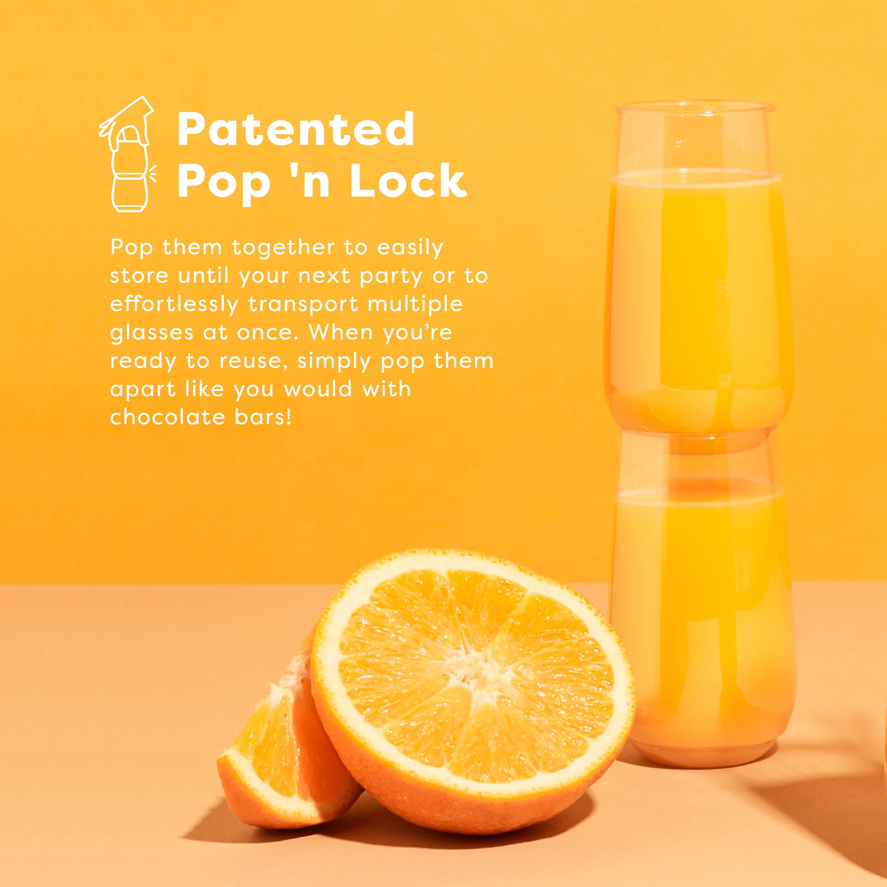 TOSSWARE Clear Plastic 6oz Stemmed Flute Champagne Glass, Set of 48