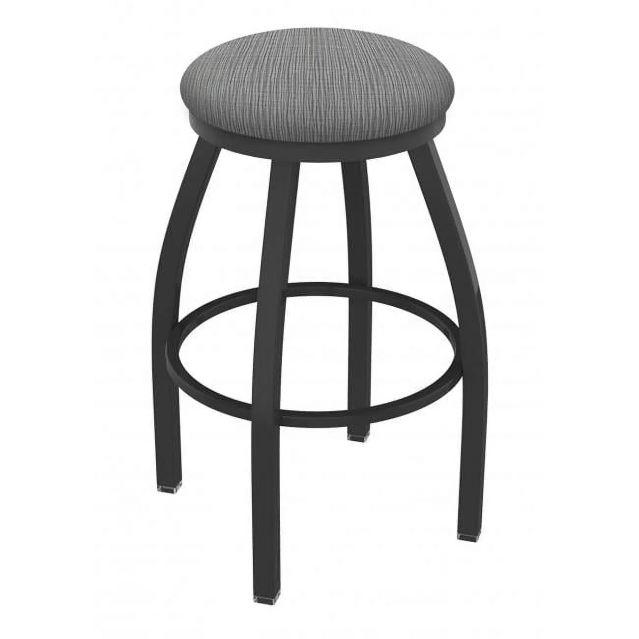 25 in. XL 802 Misha Swivel Counter Stool with Pewter & Graph Alpine Seat