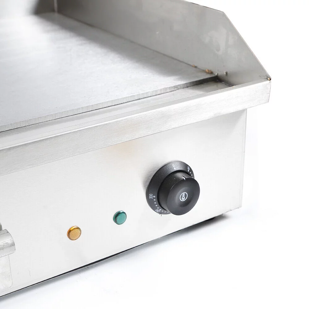 TFCFL 4400W Electric Griddle Cooktop Countertop Commercial Flat Top Grill BBQ Plate Thermostat