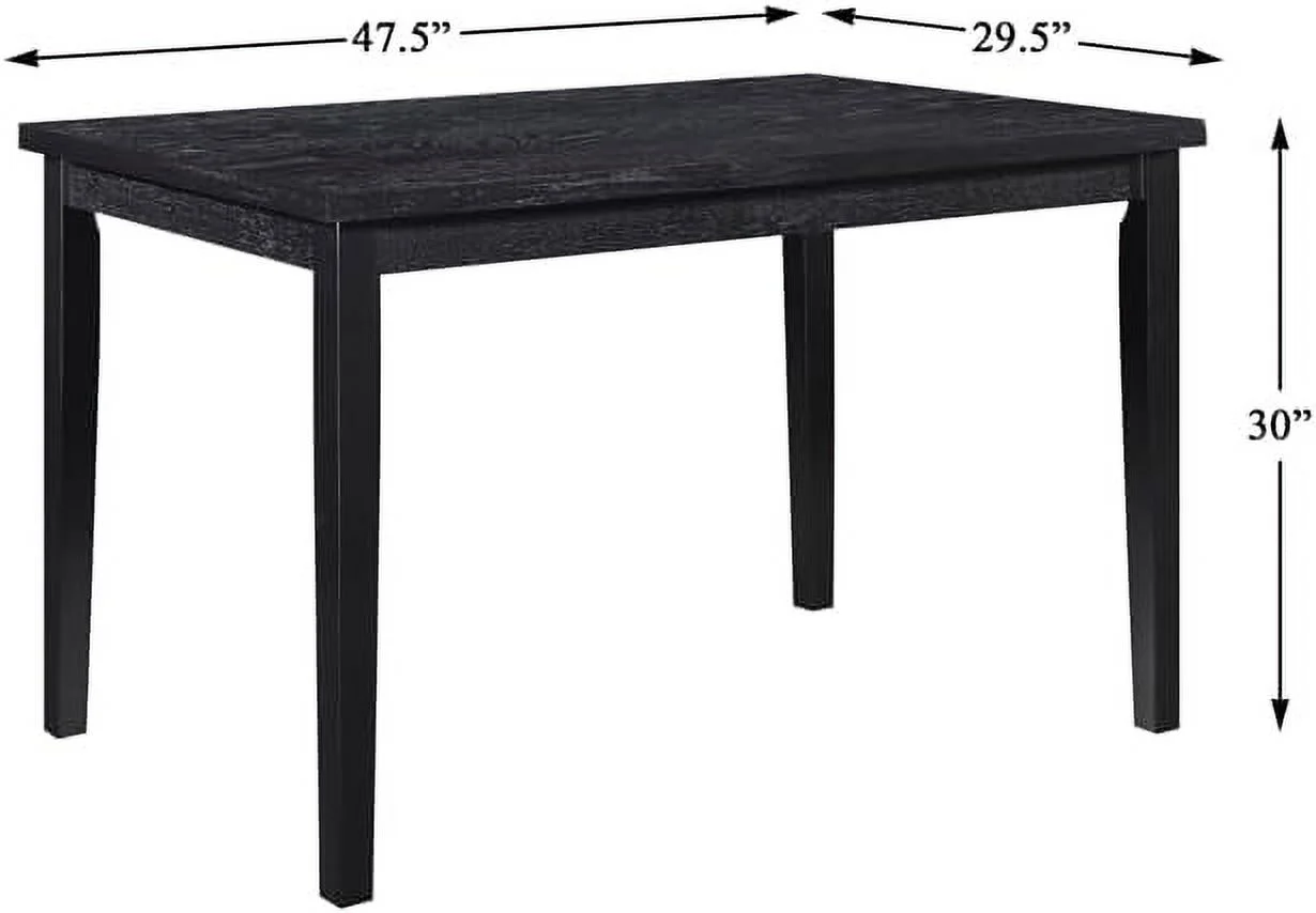 Andreas Wood Dining Room Table In Black