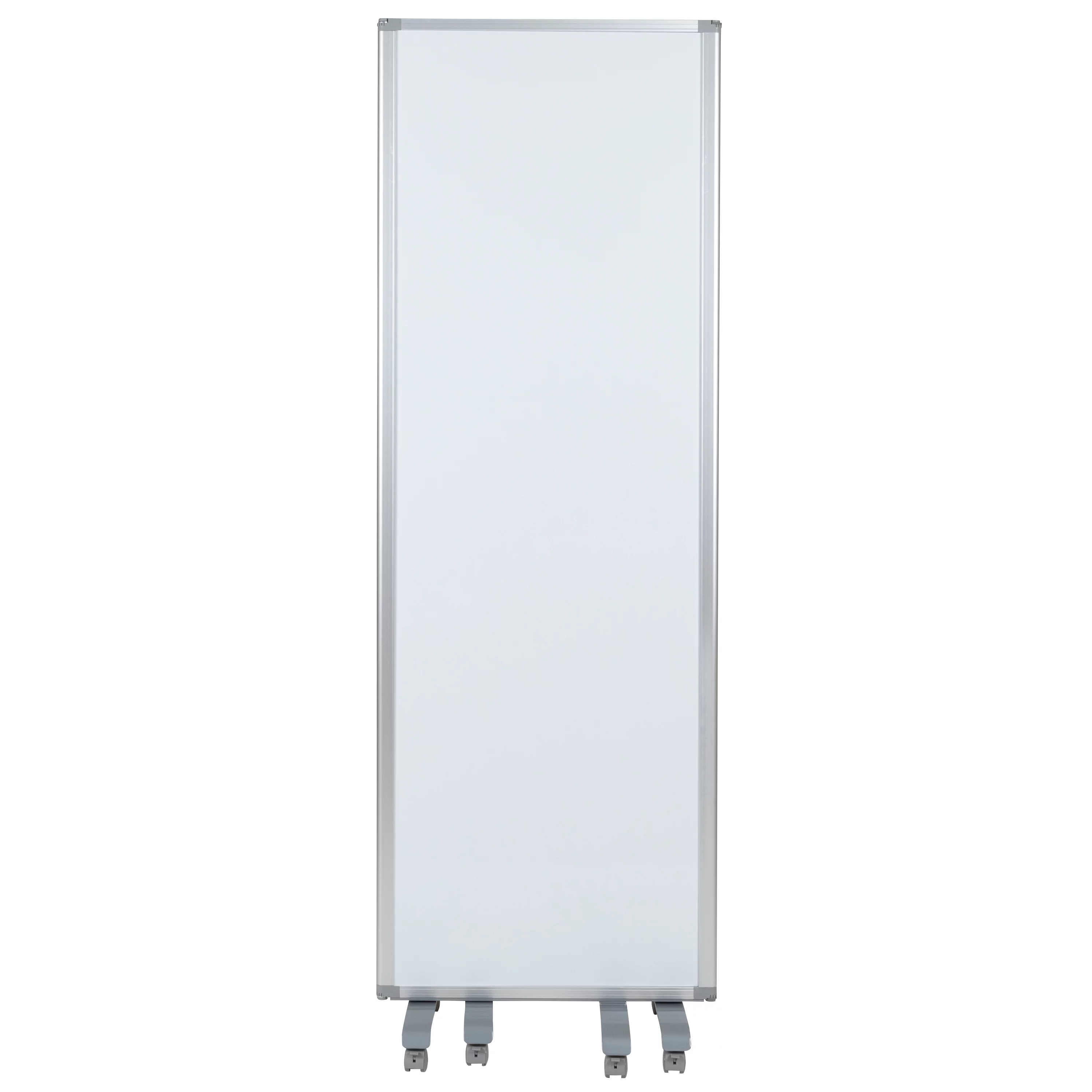 Flash Furniture Raisley Mobile Magnetic Whiteboard Partition with Lockable Casters, 72