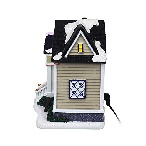 Christmas Village Restaurant - Lighted Musical Snow Village Collectible Building Houses - Perfect Addition to Your Christmas Indoor Decorations & Holiday Displays