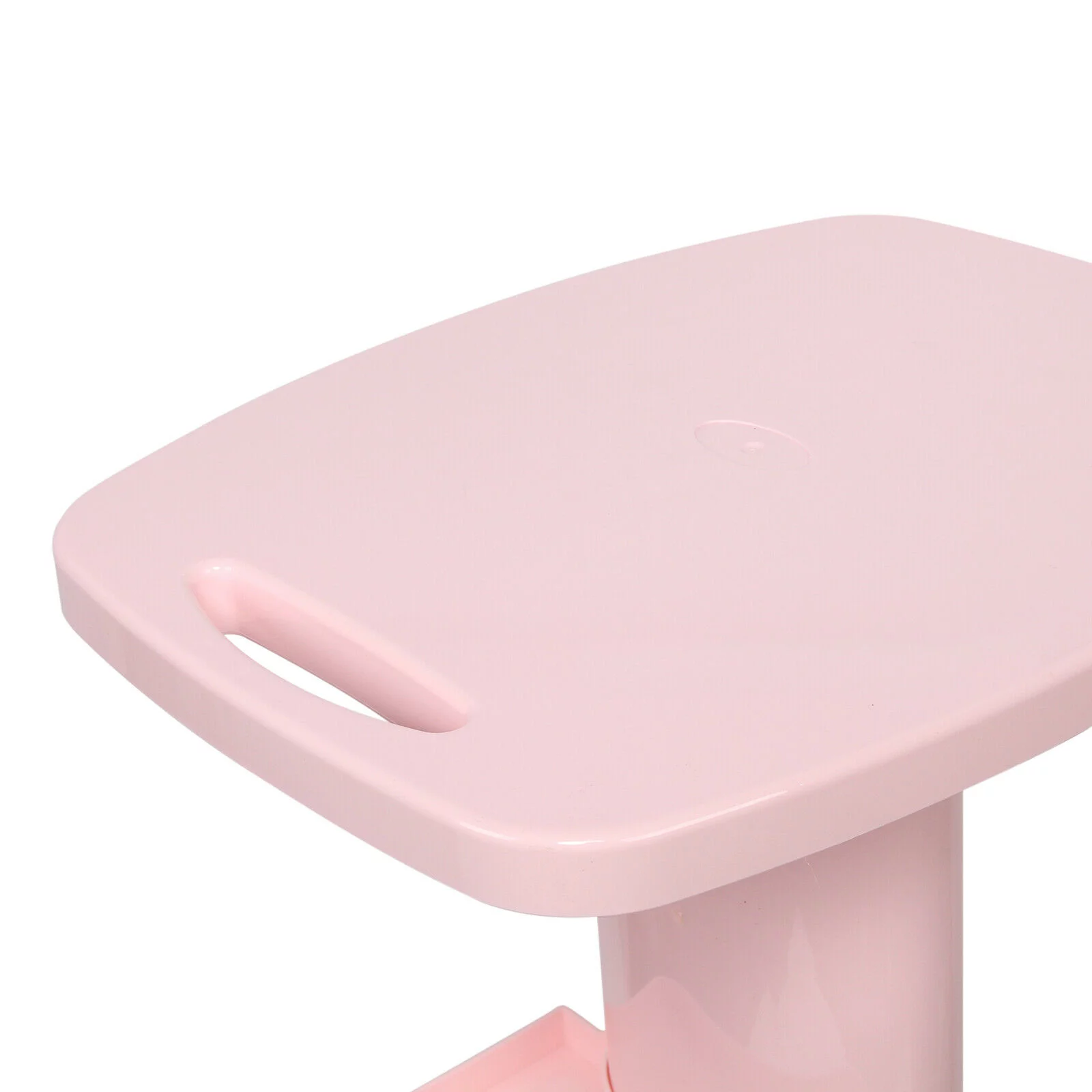 CNCEST Pink Beauty Salon Machine Stand Rolling Cart Beauty SPA Apparatus Trolley Holder ABS