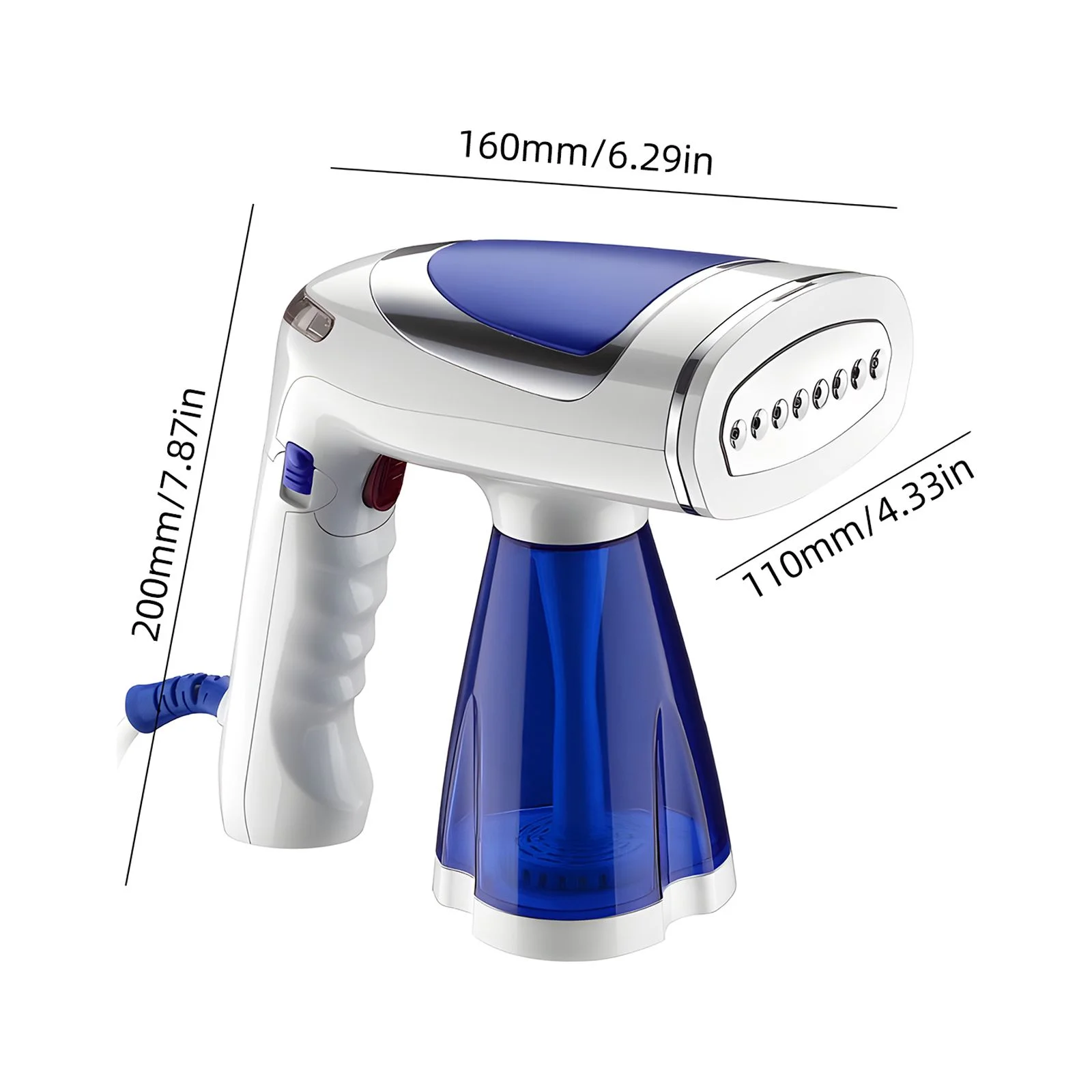 GoolRC Handheld Steamer for Clothes, 1600W Fabric Steamer for Home and Travel, 40 Second Heat , Foldable, 8.5oz Capacity