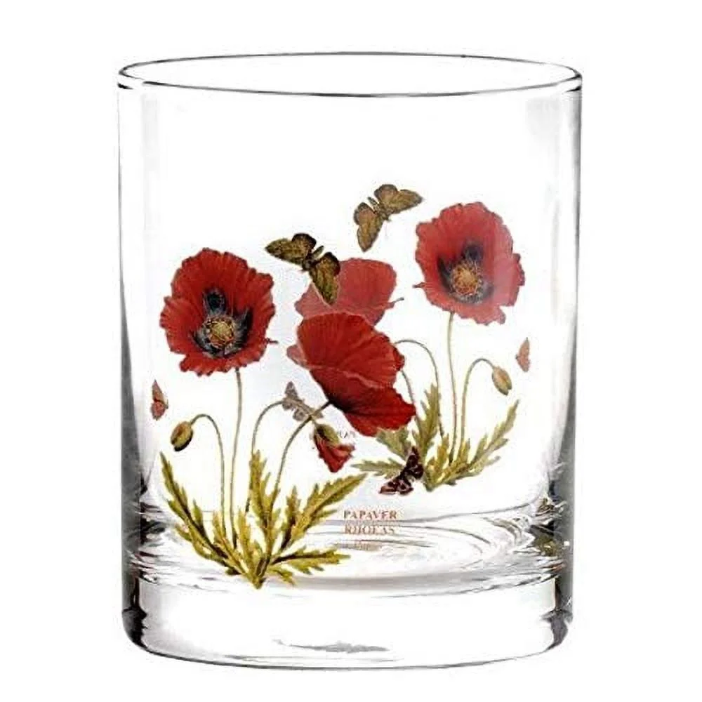 Portmeirion Botanic Garden Double Old Fashioned Glasses, Set of 4 - Assorted