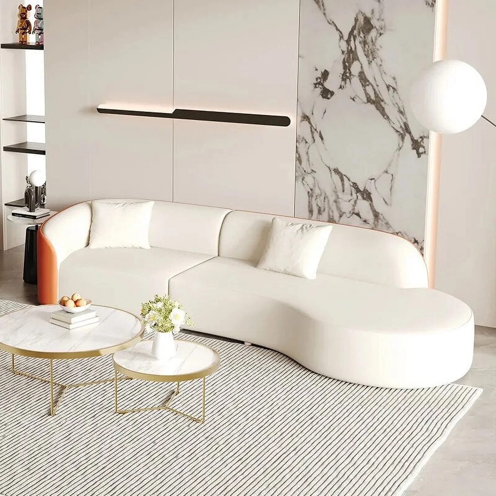 Luxury Sectional Sofa Modular Cloud Long Hotel Theater Sofa Corner Sleeper  Designer Fauteuils De Salon Garden Furniture Sets