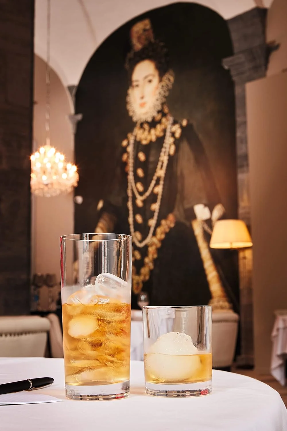 Arc Cardinal Precision Double Old Fashioned Glass With Sheer Rim, Made In USA, 13.75-Ounce, Set Of 12