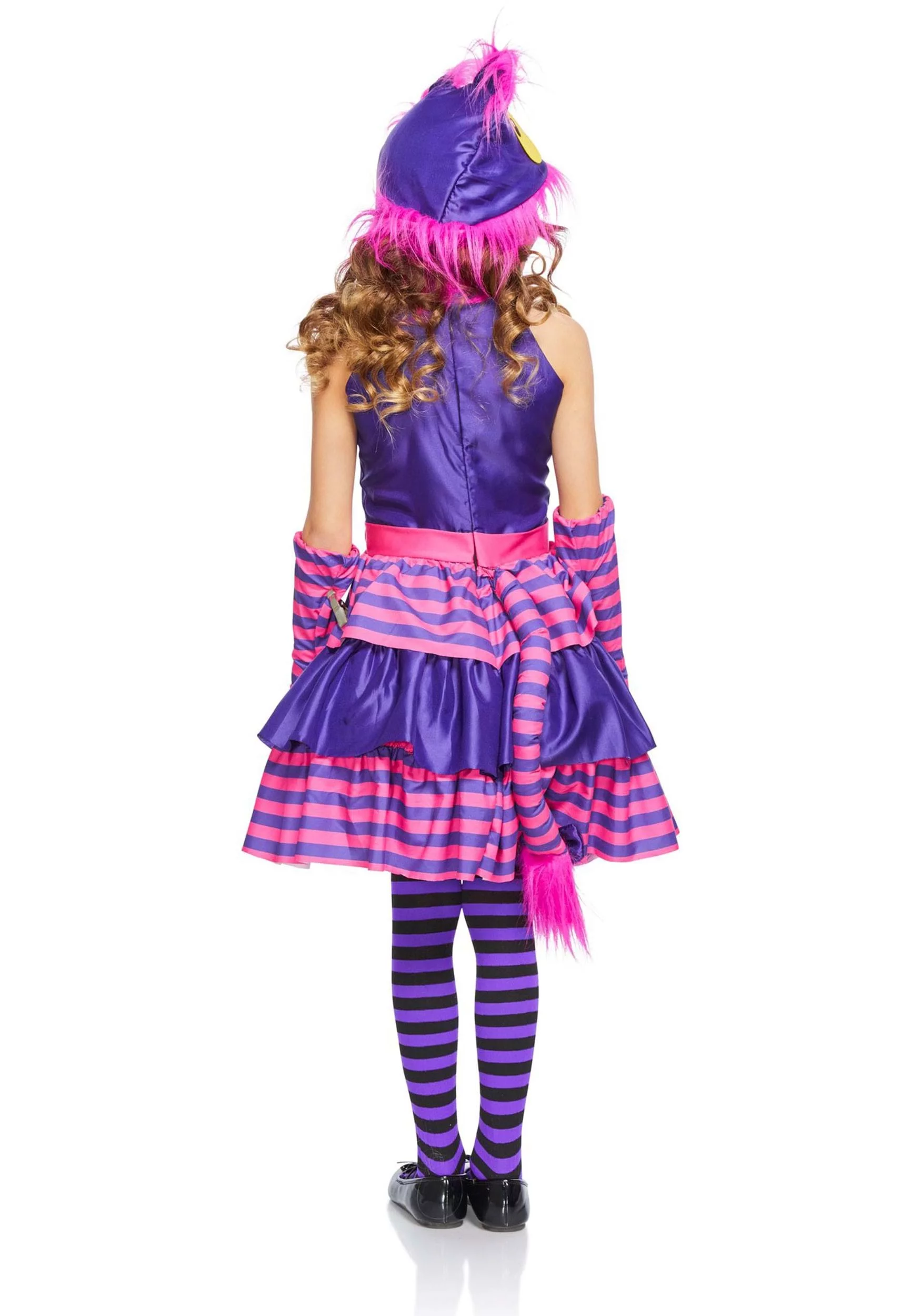 Sweet Spooks Crazy Cat Storybook Cheshire Girls Halloween Costume Dress X-LARGE