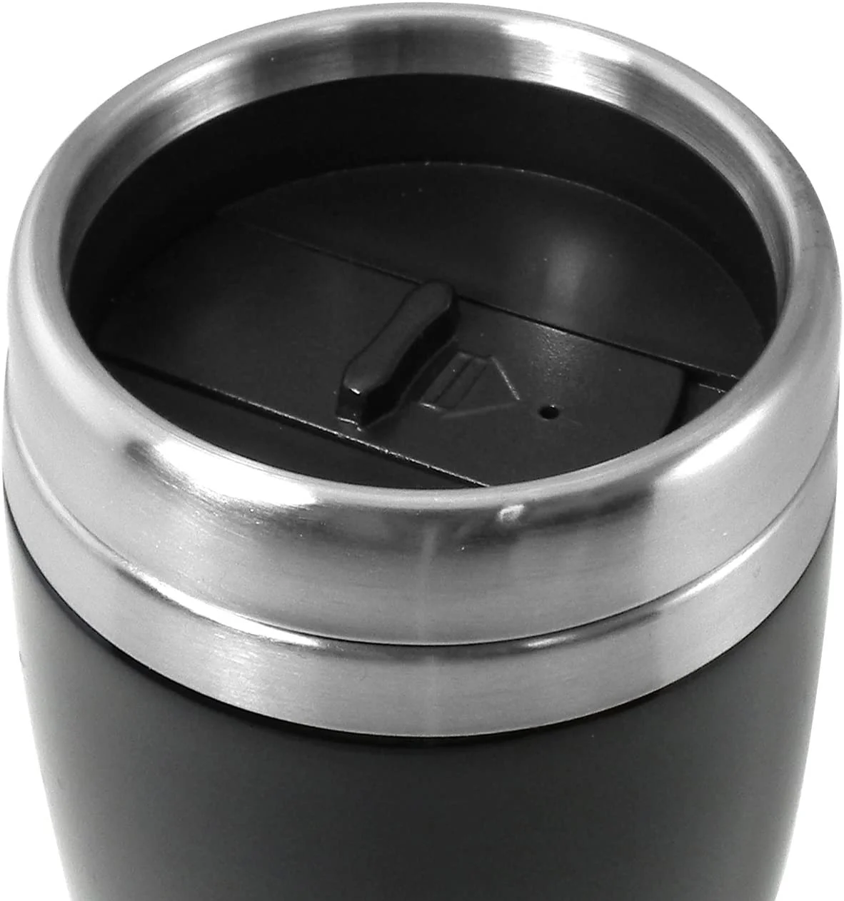 Lincoln Logo Black Stainless Steel Travel Mug