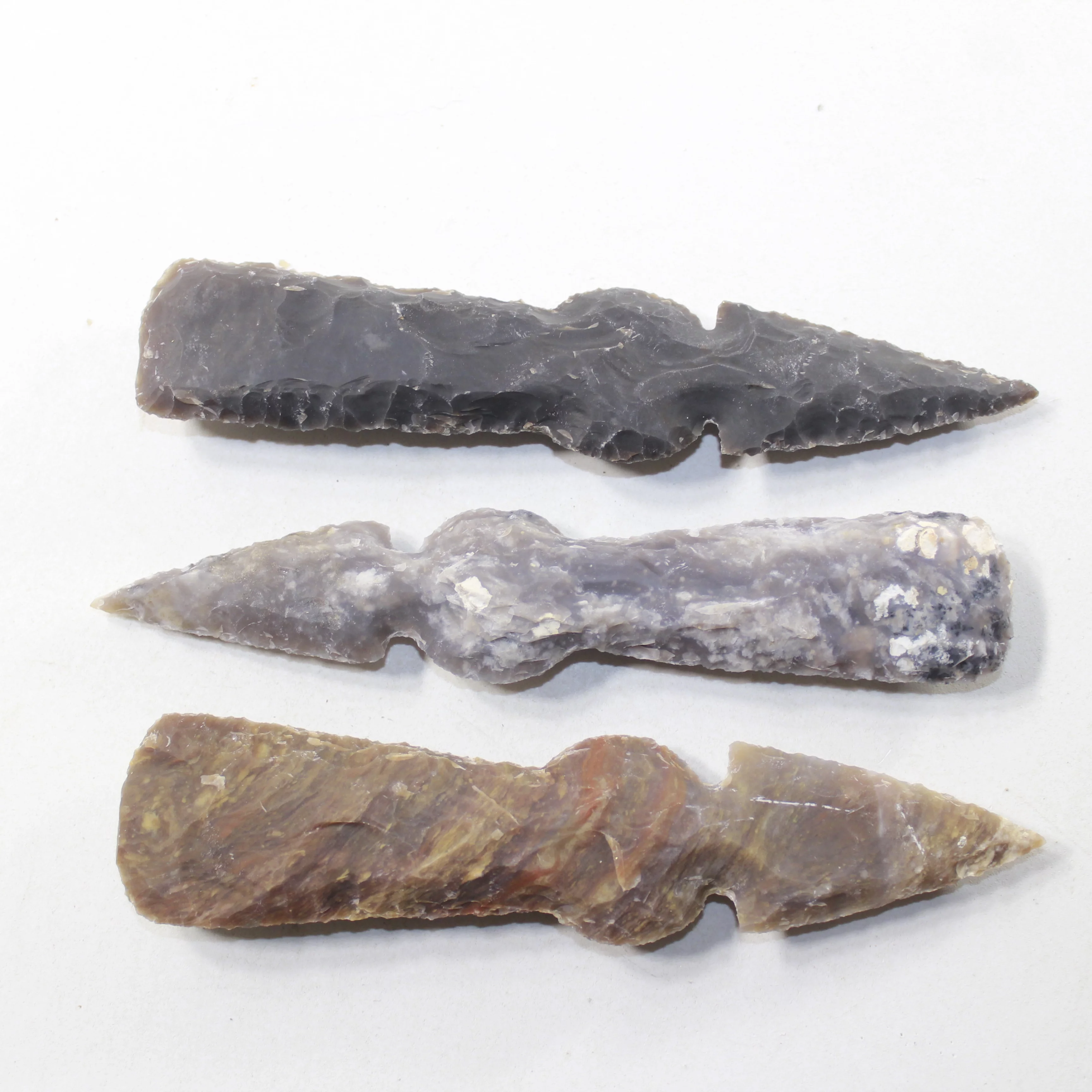 3 Stone Ornamental Tomahawk Heads #6732 Ax Axe Hatchet