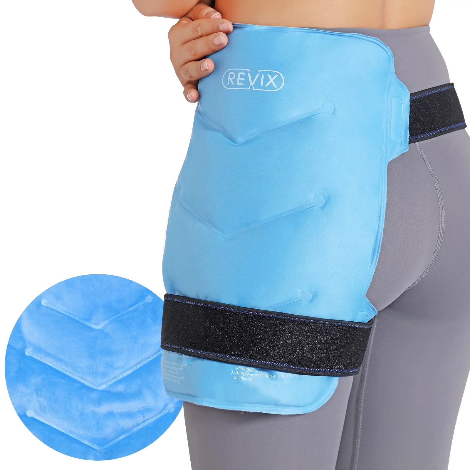 REVIX Shoulder Ice Pack for Back, Hip, Leg Injuries & Surgery Recovery