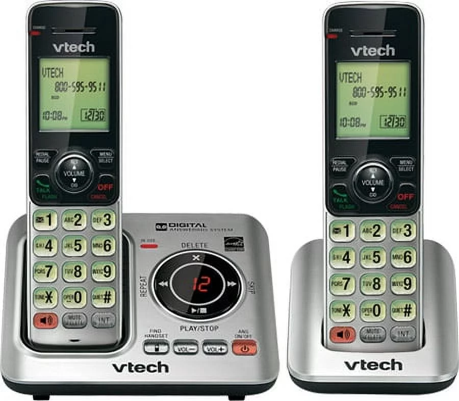 VTech CS6629-2 2 Handset Cordless Landline Phone with Power Consuming ECO Mode