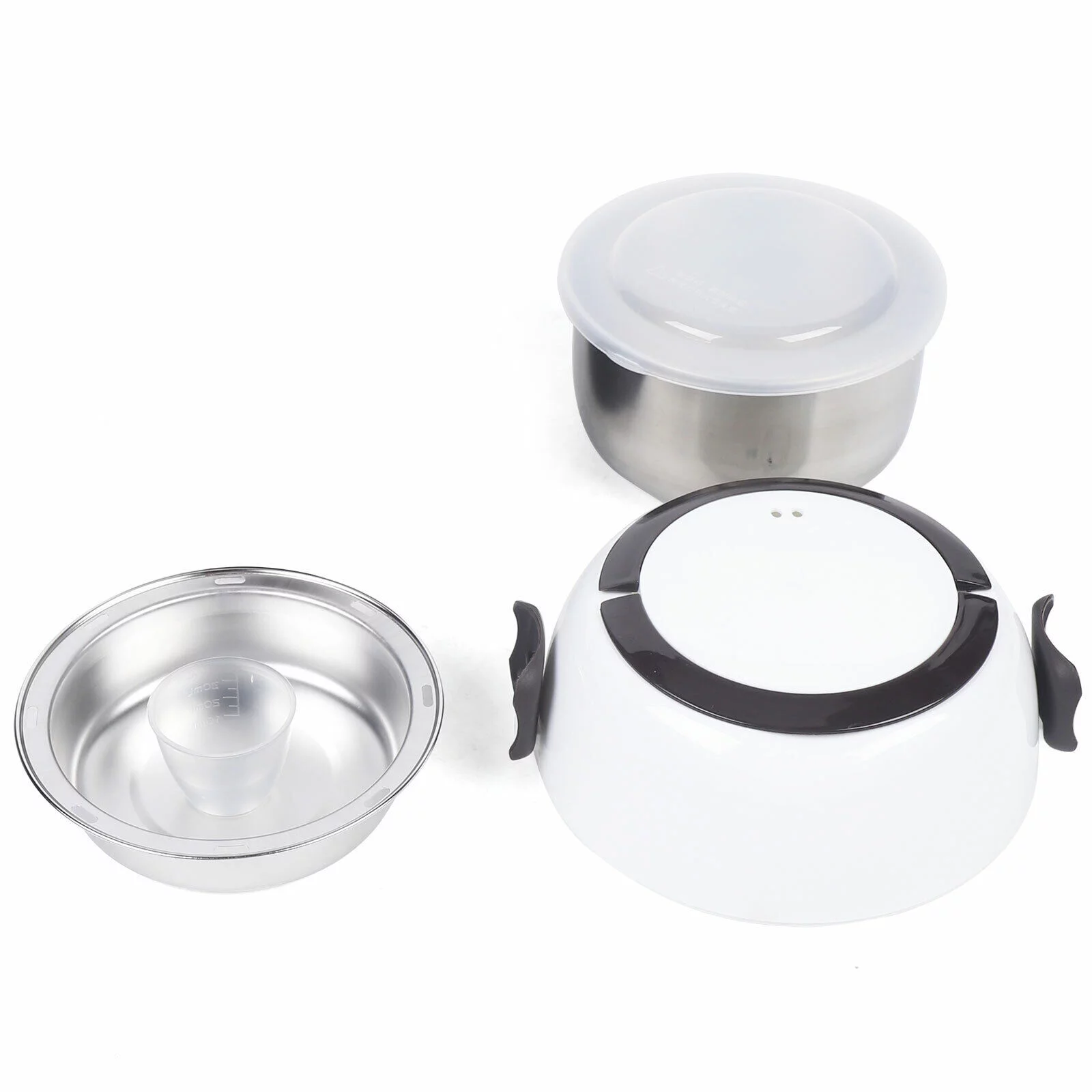 TFCFL 1.3L 2 Layers Electric Warmer Lunch Box Steamer Pot Rice Cooker Stainless Steel