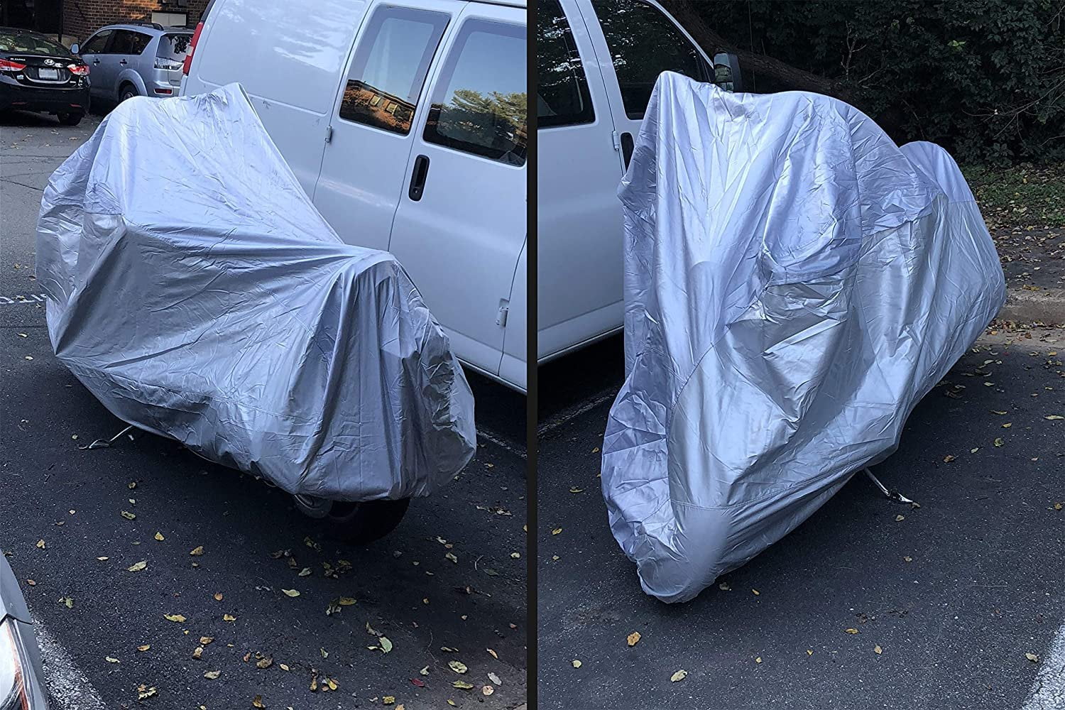 Weatherproof Motorcycle Cover Compatible With 2007 Harley-davidson Flhrs Road King Custom - Outdoor & Indoor - Protect From Rain Water, Snow, Sun - Securing Straps - Durable Material - Storage Bag