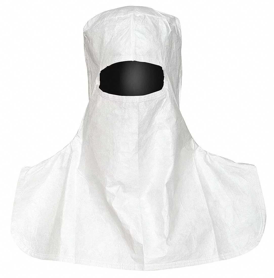 Dupont Cleanroom Hood,White,L,PK100  IC666BWHLG010000