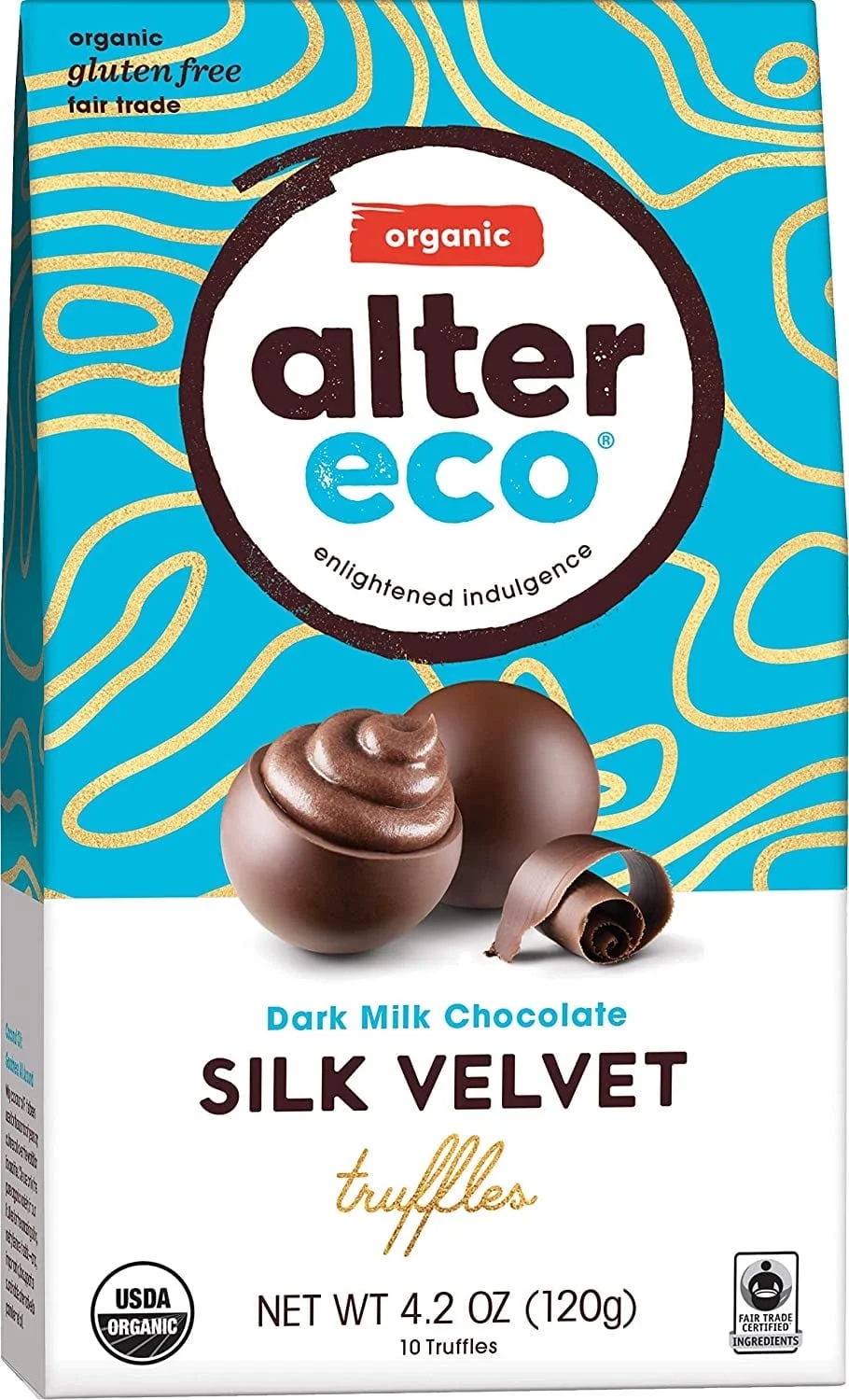 Alter Eco Organic Velvet Truffles Dark Milk Chocolate 4.2 oz