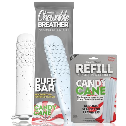 New Limited Edition Minty Cane Aroma PuffBar Hand Fidget Relief to Help Quit Vaping and Quit Smoking Naturally with Essential Oil