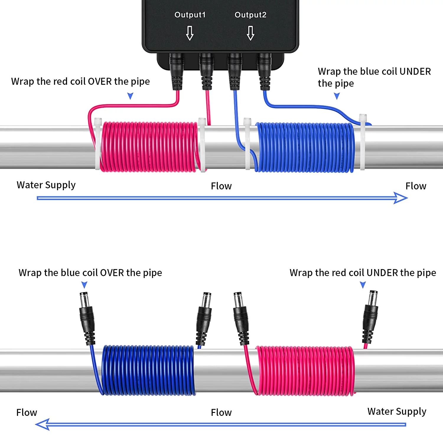 Water Descaler,Briidea Water Descaler Whole House,Salt-Free Hard Water Softener