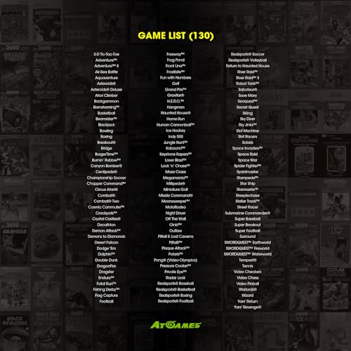 Atari Flashback 12 Gold, Retro Game Console, Built-in 130 Classic Games, Two Joystick and Paddle Controllers, HDMI, PLUG & PLAY on HD TV