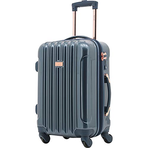 kensie Women's Alma Hardside Spinner Luggage, Expandable, Japanese Carmine Red, Carry-On 20-Inch